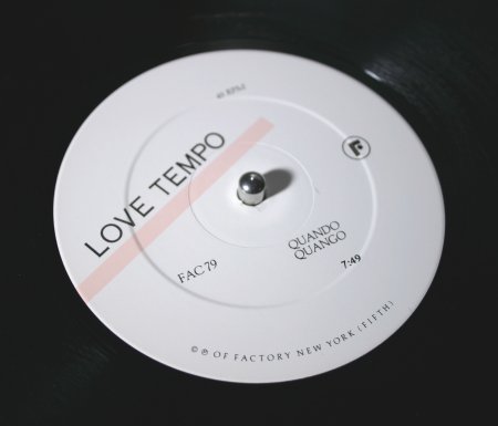 OFNY 5 Love Tempo; a-side label detail