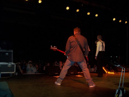 Peter Hook Section 25 Live - Ancienne Belgique, Brussels, Belgium, 7 November 2008; Hooky and Larry on stage