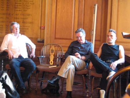 Punks @ Manchester Central Library, 9 June 2006 - (l-r) Clinton Heylin, Mick Middles and John Robb