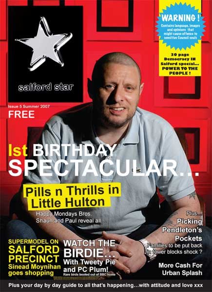 Salford Star Issue 5 Summer 2007; front cover detail