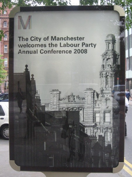 Peter Saville - City of Manchester welcomes Labour Party Annual Conference 2008