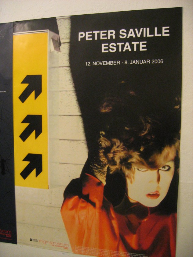 Peter Saville 'Estate' @ Migros Museum für Gegenwartskunst, Zürich, 12 November 2005 - 8 January 2006 - poster