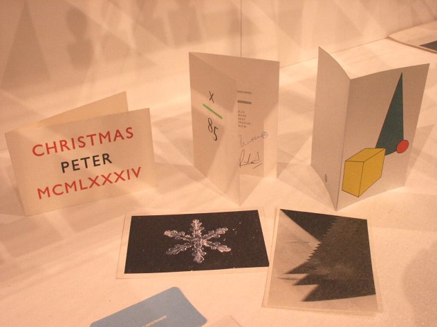 Selection of Peter Saville Associates Christmas cards
