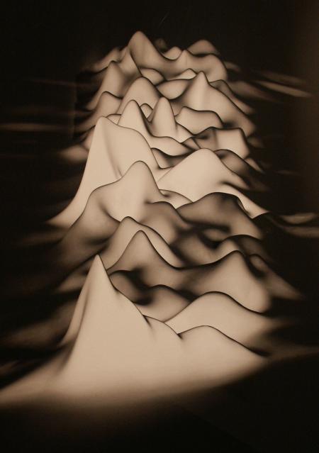 Unknown Pleasures version by Bill Holding at Morph UK (positive version)