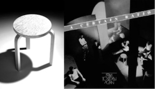 The cover for Fact 65 I'd Like to See You Again by A Certain Ratio alongside the Alvar Aalto stool which in turn features on the sleeve of the album
