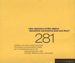 Fac 281 The Area; flyer