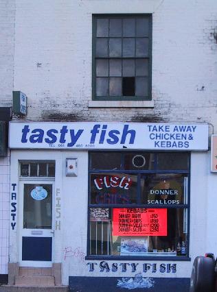 The Tasty Fish chip shop in Stockport