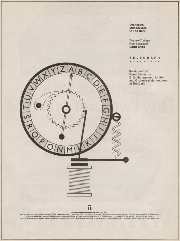 Telegraph; press advertising including details of 1983 tour