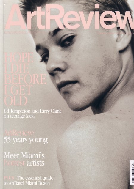 Hope I Die Before I Get Old: Ed Templeton and Larry Clark on teenage kicks [Art Review December / January 2004/05]; cover image Ed Templeton, Tosh, Sydney, Australia, 1999