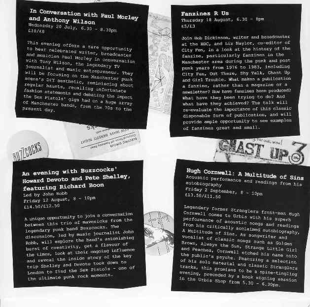 Punk: SEX, Seditionaries and The Sex Pistols, 26 May - 11 September 2005 @ Urbis; events flyer detail [2]