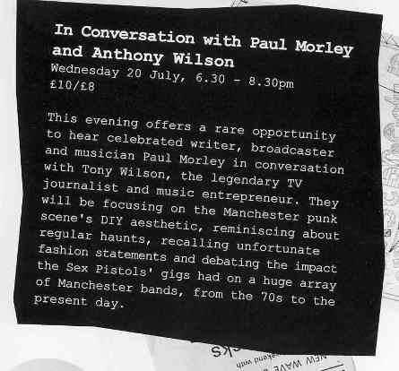 Punk: SEX, Seditionaries and The Sex Pistols, 26 May - 11 September 2005 @ Urbis; events flyer detail [3]
