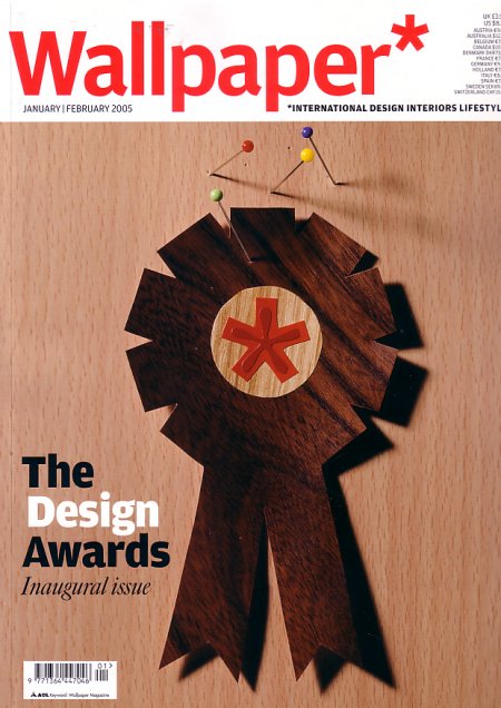 Wallpaper* The Design Awards Inaugural Issue; front cover detail