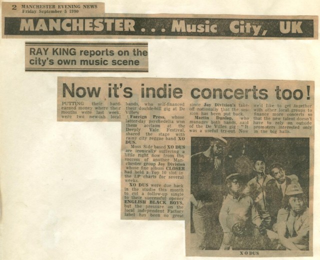 X-O-Dus: Manchester Evening News 5 September 1980